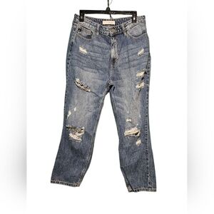 KanCan Distressed Blue Women's Relaxed Jeans Size 11/29 Excellent Condition